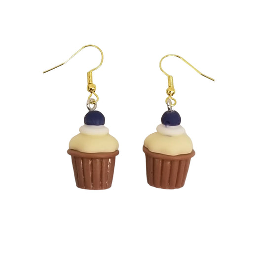 Blueberry Cupcake earrings