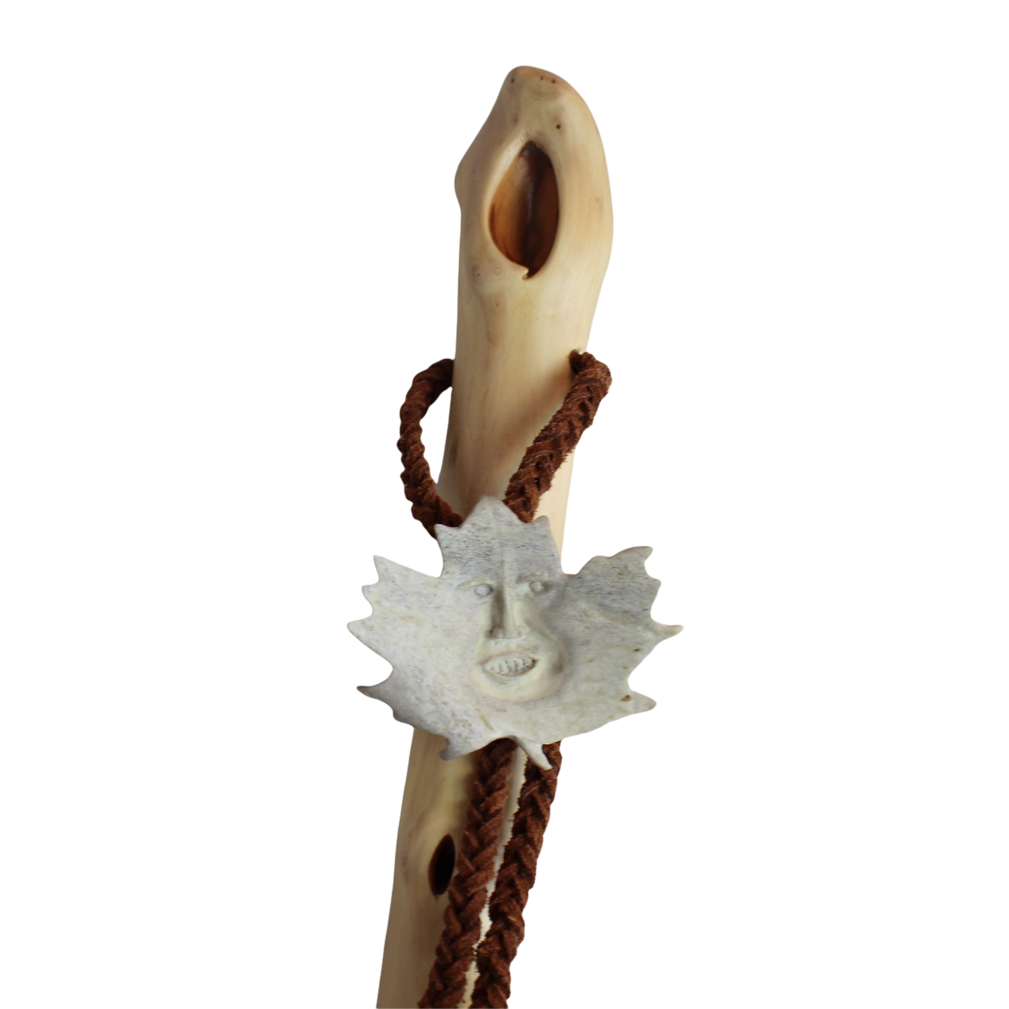 Diamond Willow Walking Stick with Carvings