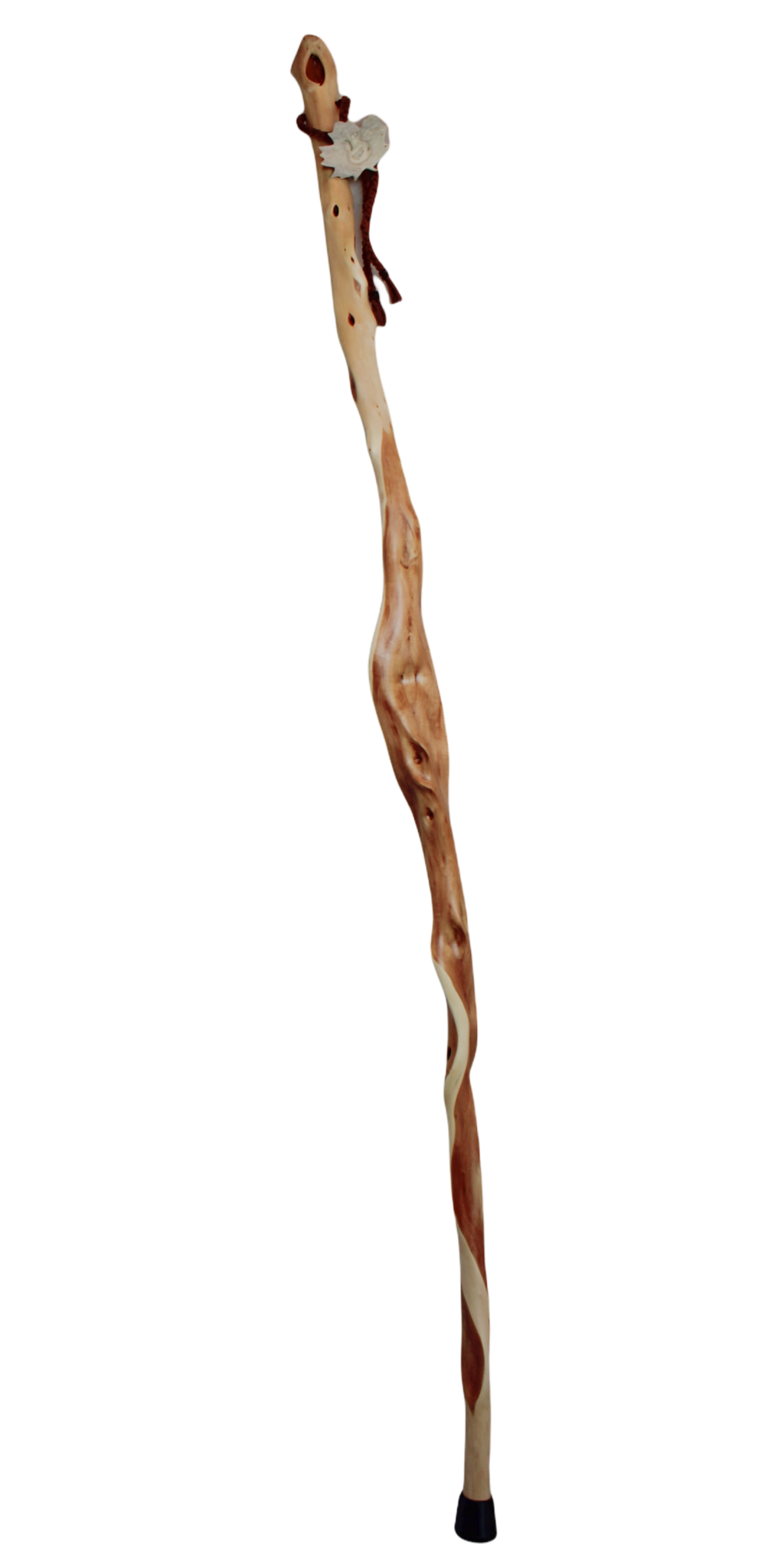 Diamond Willow Walking Stick with Carvings