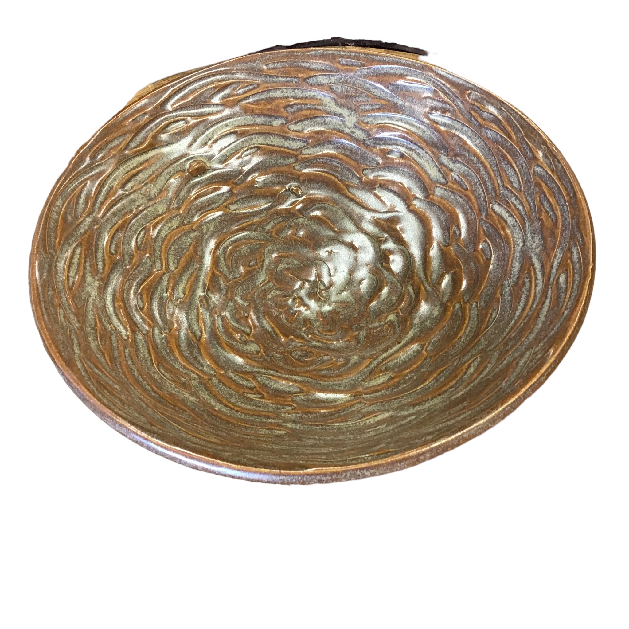 Pottery Bowl - brown with interior design