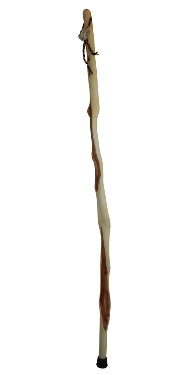 Diamond Willow Walking Stick with Carvings
