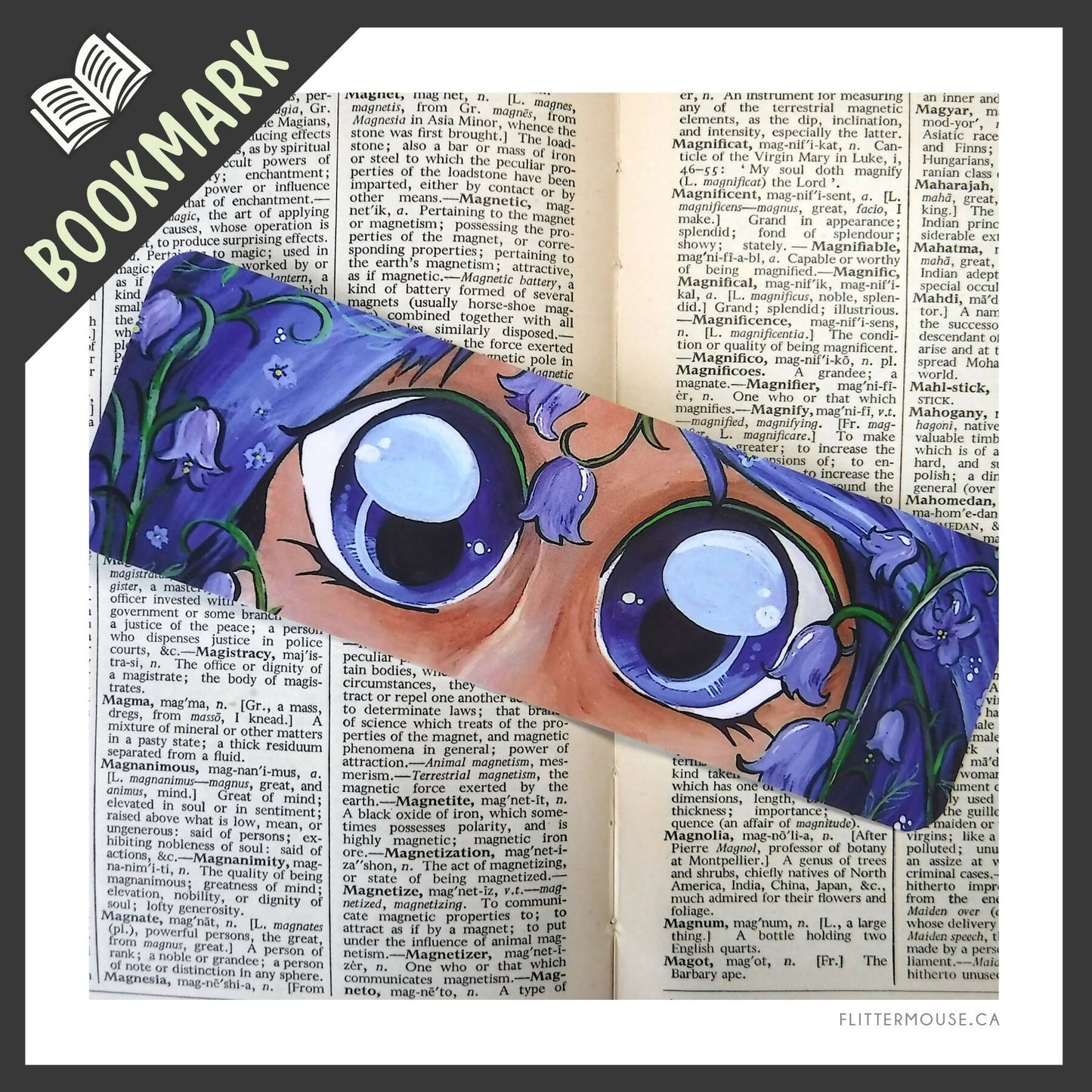 FlitterMouse Bookmarks - Rainbow Gaze Collection - 2"x6"