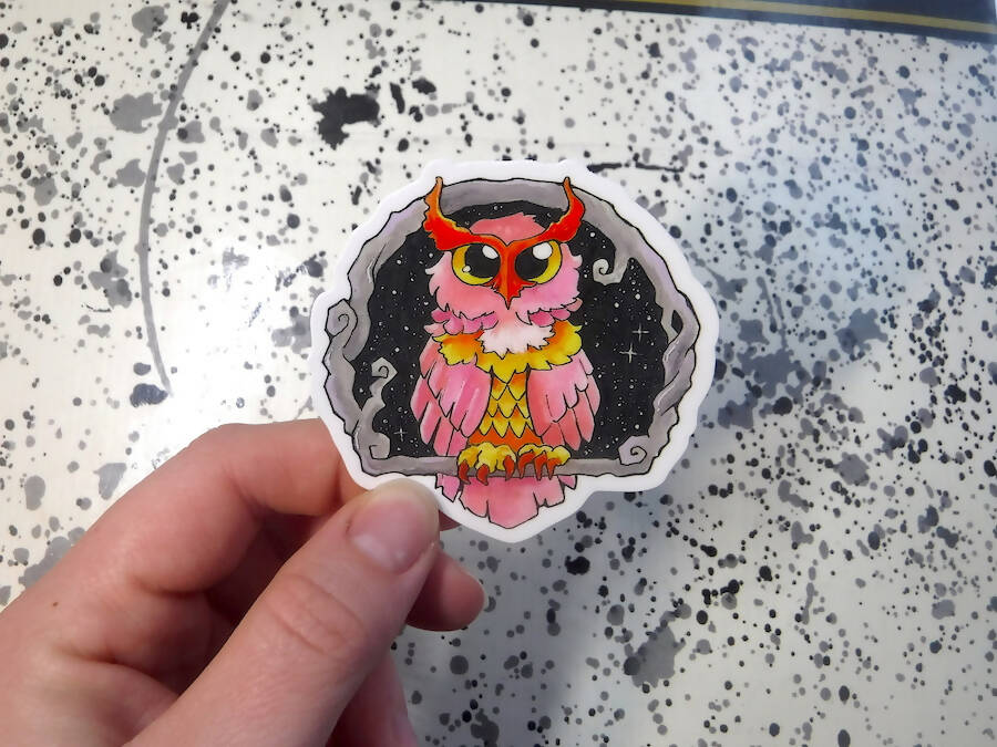 Owl Trio Vinyl Sticker Set