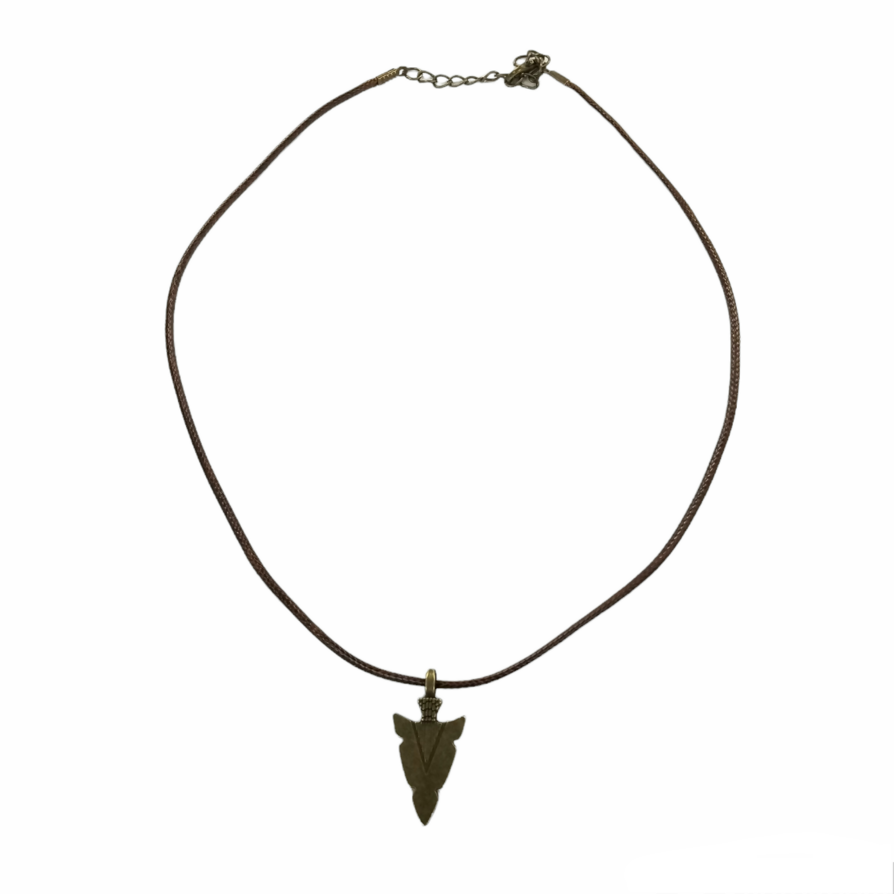 Bronze Arrow Head Necklace