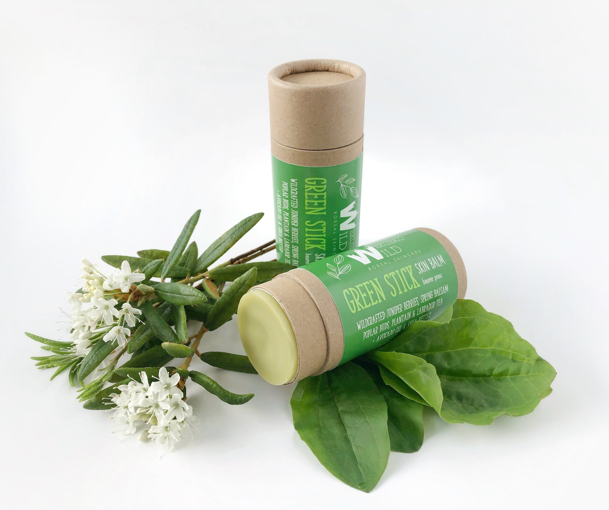green stick skin balm - WEKUSKO WILD boreal skincare