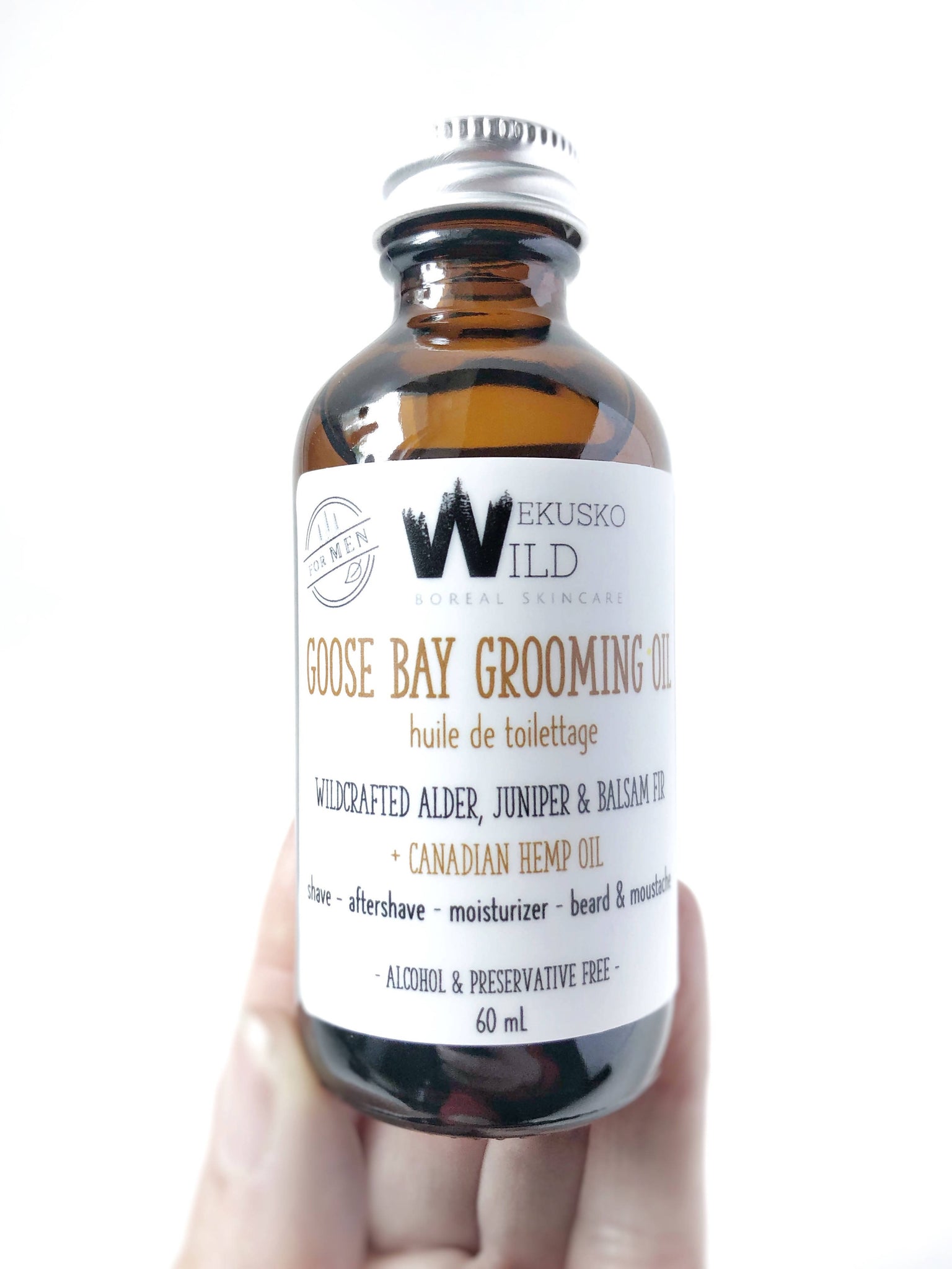 Goose Bay grooming oil - WEKUSKO WILD boreal skincare