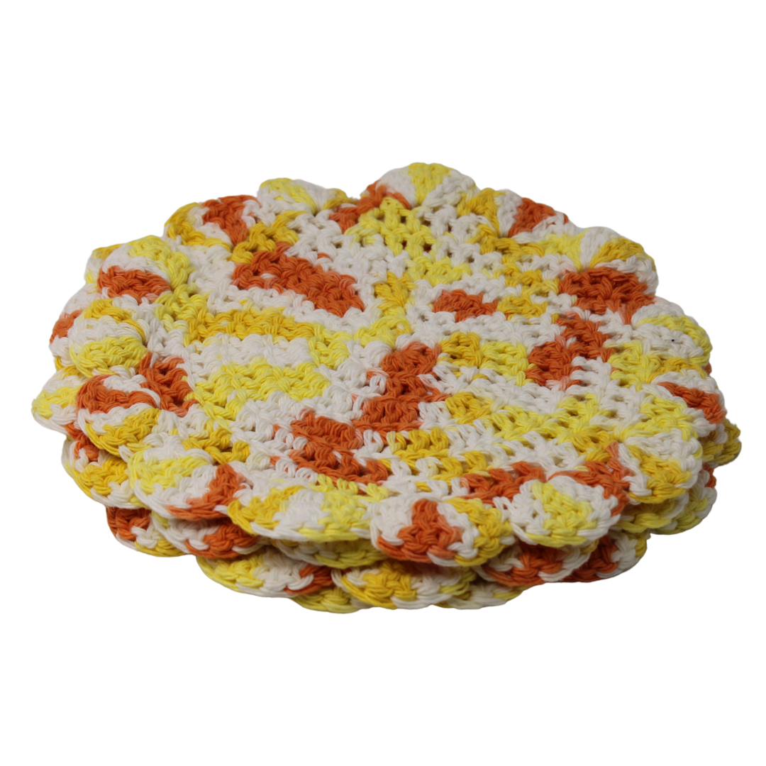 Pkg of 4 Crochet Cotton Doilies