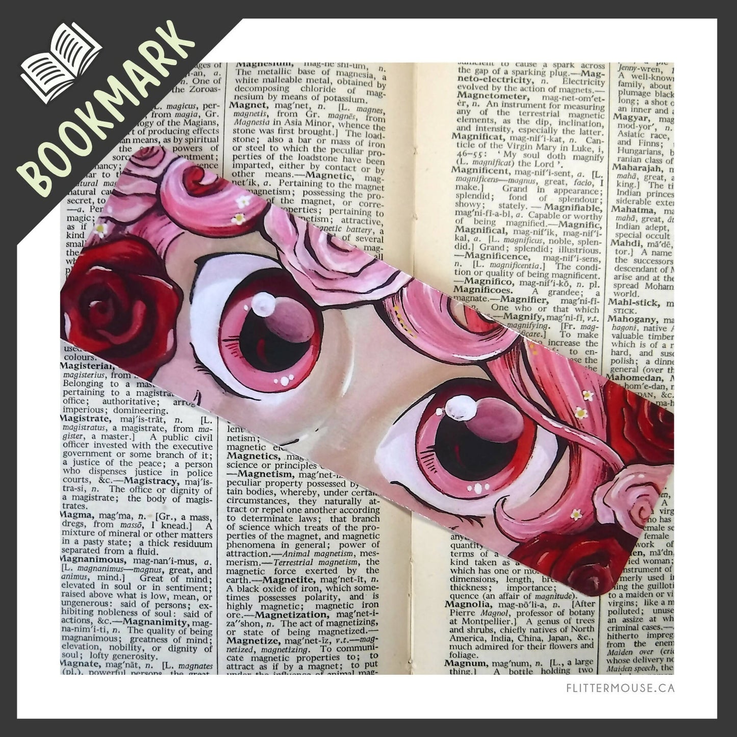 FlitterMouse Bookmarks - Rainbow Gaze Collection - 2"x6"