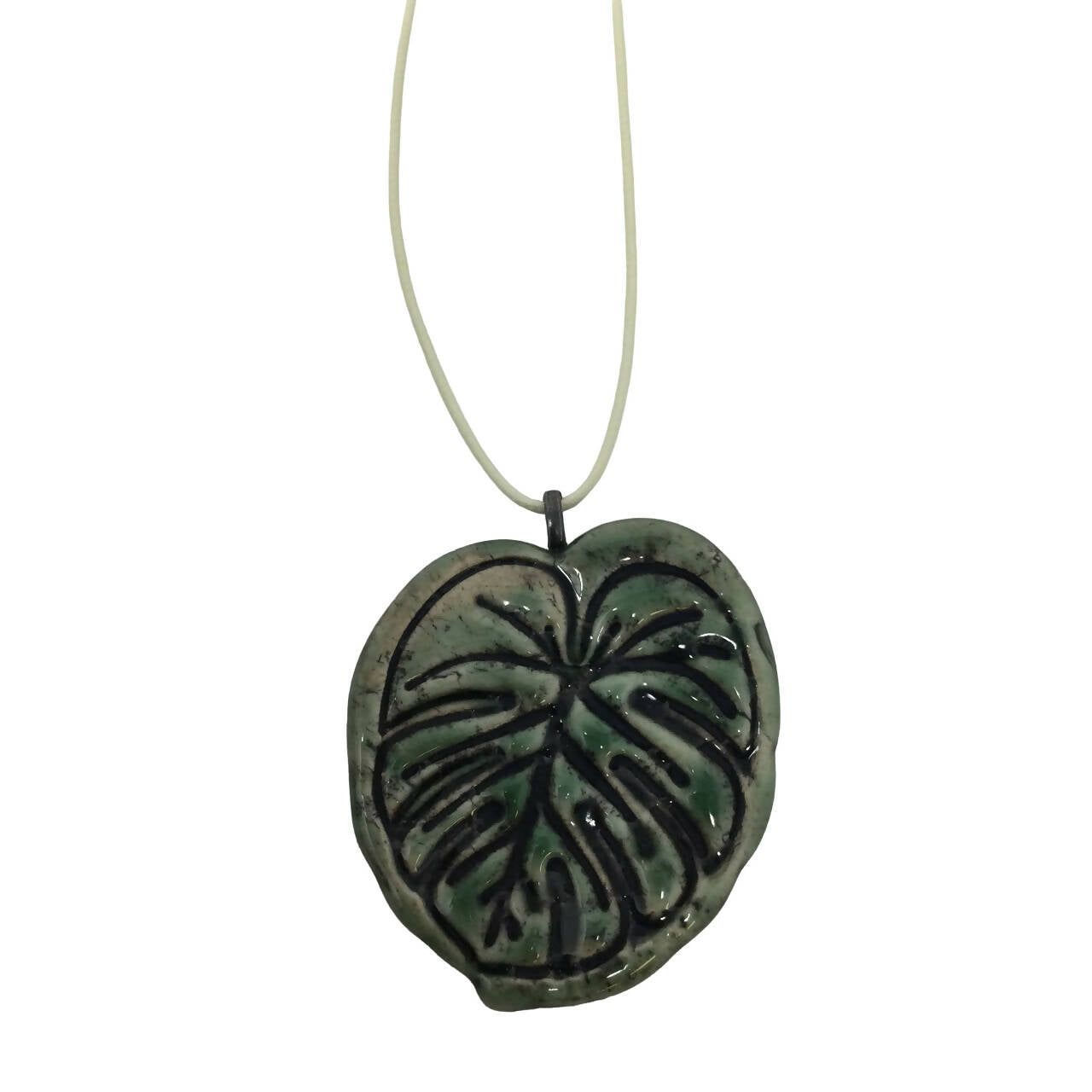 Monstera necklace