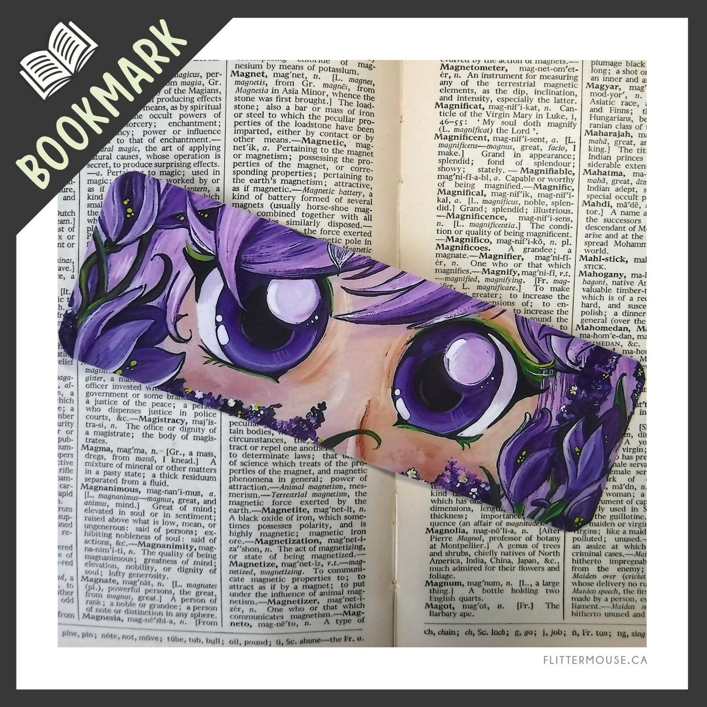 FlitterMouse Bookmarks - Rainbow Gaze Collection - 2"x6"