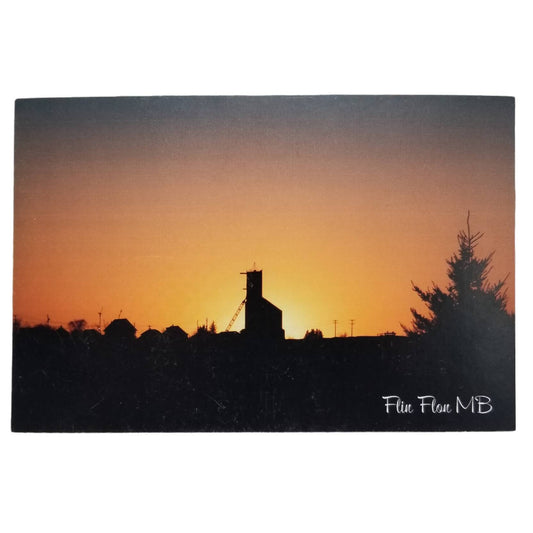 Flin Flon Headframe Sunset Postcard