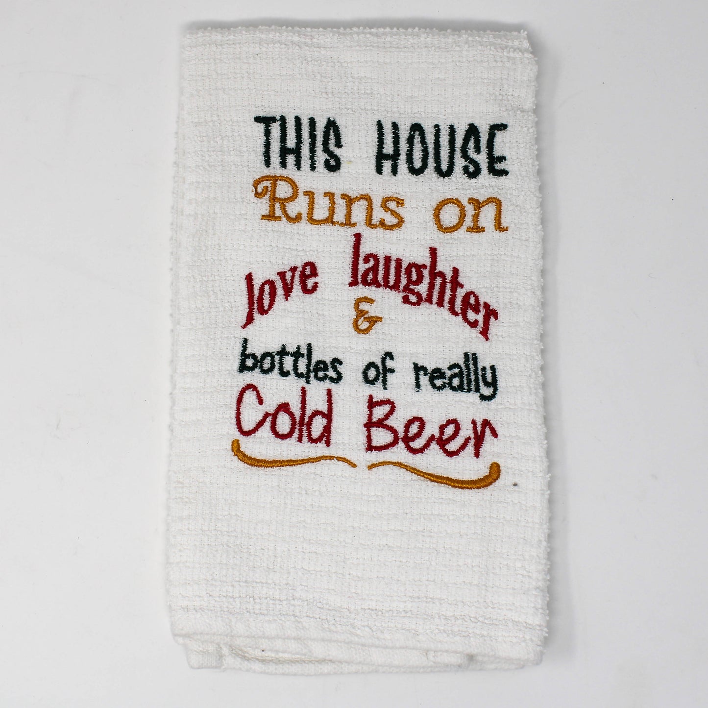 Embroidered bar towels