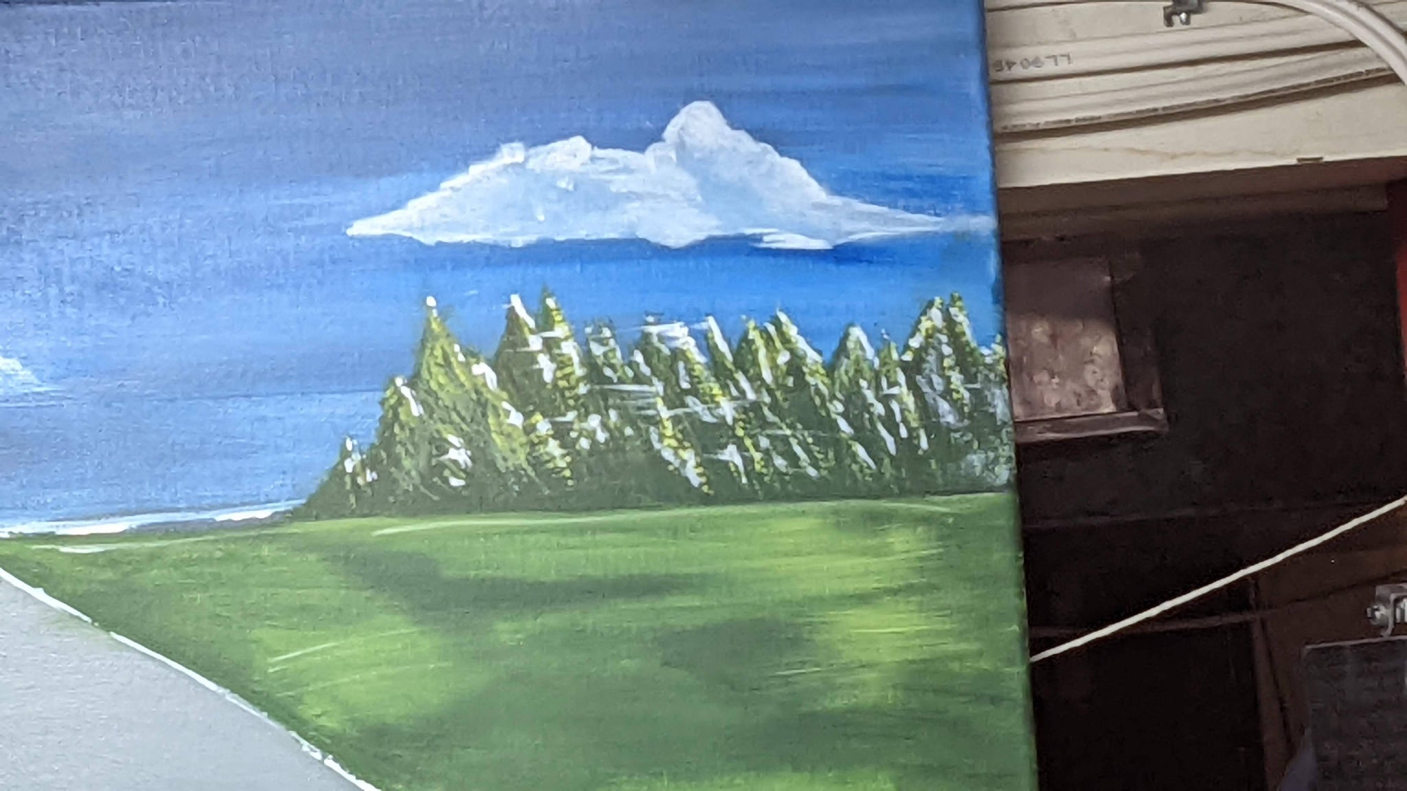 Valley View, 12" x 36", stretched canvas, landscape
